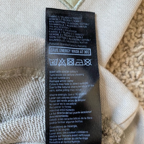 Ivy Park Tan Cropped Cotton Blend Hoodie - Picture 9 of 9